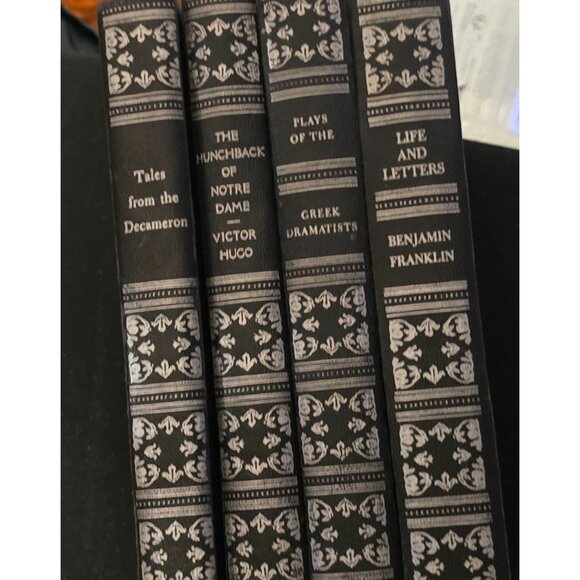 Set Of 4 Vintage Classic Literature Hardcovers: Tales From The Decameron The Hun - Picture 1 of 4